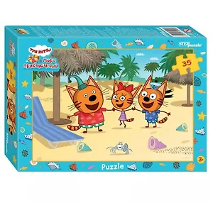 Пазл "Три кота и море приключений", 35 элементов