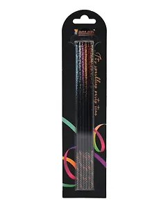 Набор свечей для торта Black Mix (разноцветные) (6шт) (15см) (12-7color-candle_23)