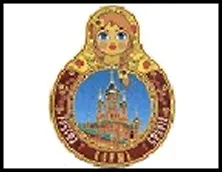 ГС магнит матрешка полимер Пермь Вознесенско-Феодосиевская церковь 16*10 см 453838, шт