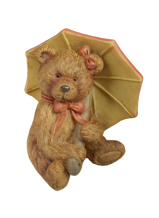 Фигурка Медвежонок с зонтом 18см (390-807) 2499869 — 1