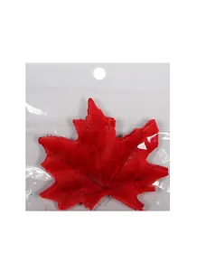 Листья кленовые , цвет красный в инд/уп с подвесом (11-00094-16)