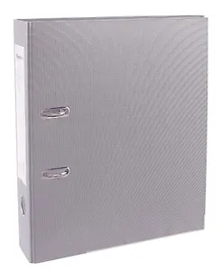 Папка архивная 70мм А4 серая, бумвинил, прозр.карман, GoodMark