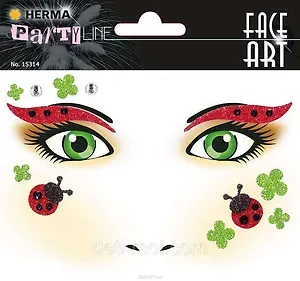 HERMA Наклейки FACE ART LADY BUG