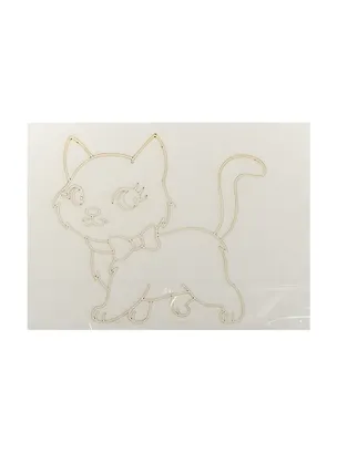 Трафарет Котик с бантиком (А5) (459) (упаковка) 2535383