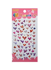 Наклейка декоративная леденцовая 1 Сердца 2 (95х185) (упаковка)