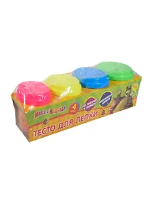 ИГРАЕМ ВМЕСТЕ Тесто д/лепки неоновое "Маша и Медведь" 4цв*50гр 450PD-N-MM 173882