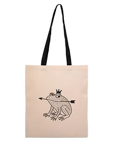 Сумка-шоппер From Russia with love One kiss, one princess Лягушка (текстиль) (40х32) (СК2025-312)