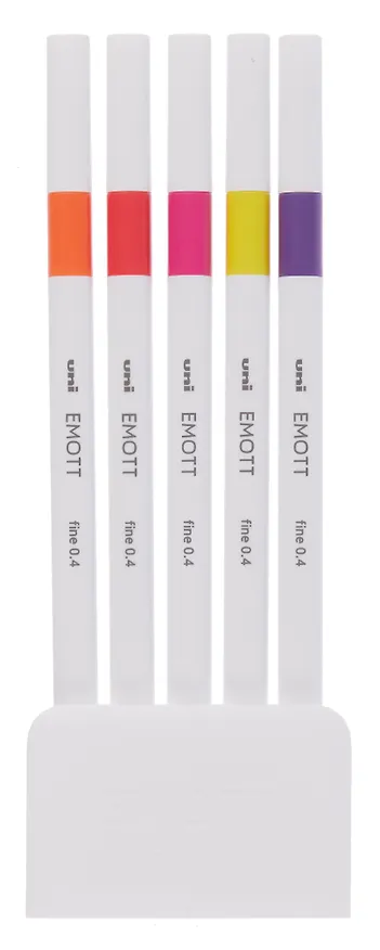 Линеры 05цв "EMOTT. Passion Color" 0,4мм, пласт.уп., UNI 3121618 — 2