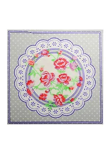 Салфетки бумажные Романтика в кружевах (335314) (33х33см) (набор/20шт.) (Страна Карнавалия) (упаковка)
