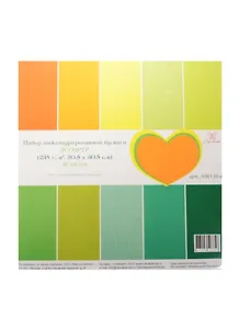 Набор текстурированной бумаги Рукоделие (NBO-10-4) (10л.) (ассорти) (235 г/м2) (30,5х30,5см) (упаковка)