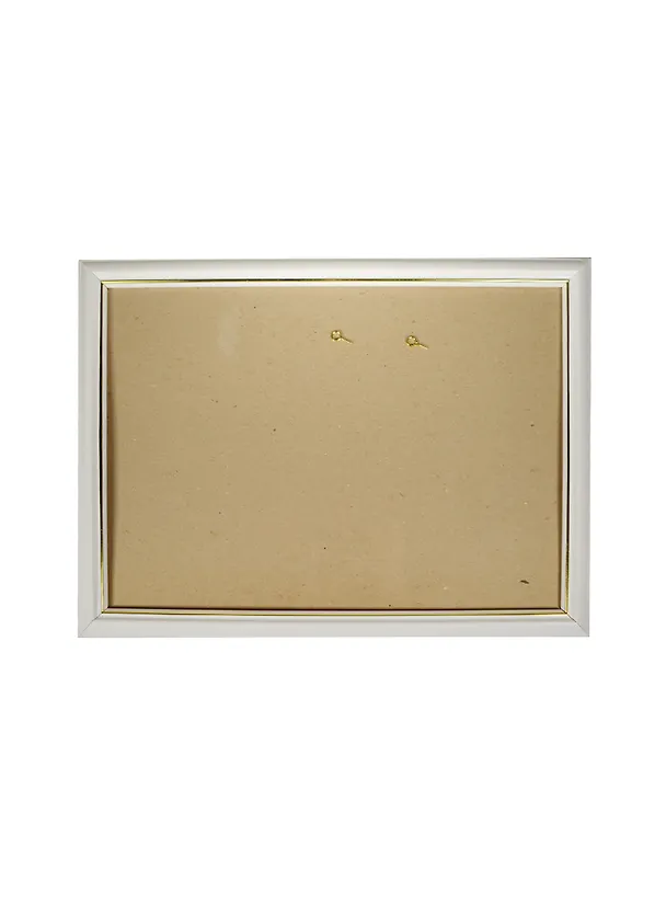 Рама 25*35 деревянная, цв. белый с золотом, со стеклом, Двуреченский 222343 — 1
