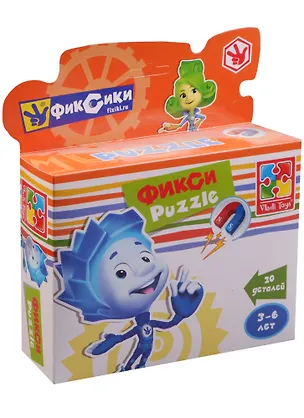 Магнитные фигурные пазлы Фиксики Нолик (20 деталей) (VT1504-26) (2+) (коробка) 2492535