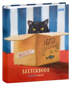 Скетчбук 290*290 32л "Узнай себя! (Lucia Heffernan)" 160г/м2, тв. обложка, спираль, оборот с пошаговыми эскизами