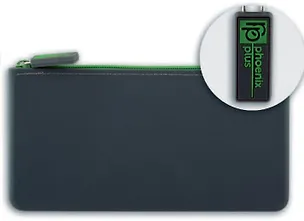 Пенал школьный Феникс+ "Черный" без наполнения, 20*10см, силикон 43782 401559