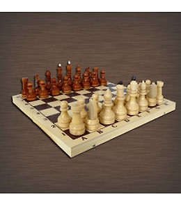Игра настольная, Шахматы турнирные утяжеленные в комплекте с доской 400*200*55мм 327631 — 1