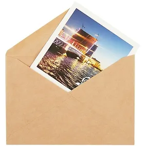 Открытка одинарная с конвертом " Дворцовый мост" серия "Фотогалерея"