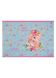 Альбом для рисования BG, "Альбом принцессы", А4, 24 листа, на скобе, в ассортименте