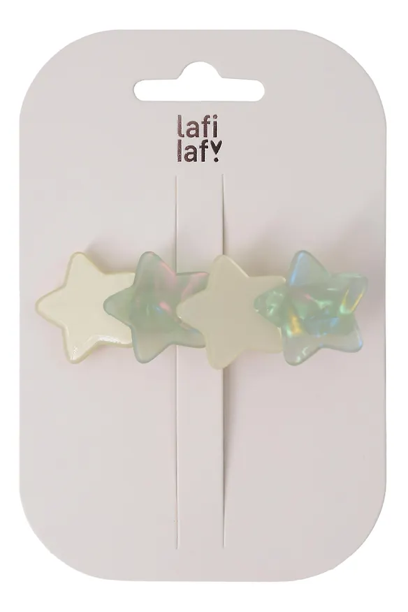 Заколка Звездочки перламутровые (пластик) (6,7см) (12-Izzy-9) (Lafilaf) 3125142 — 2