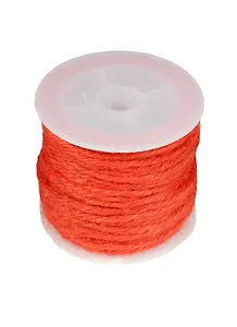 Бечевка для декорирования на пластиковой бобине 10м красная