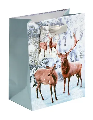 Пакет А6 14*11*6.5 "Олени" НГ, бум.мат.ламинат 3040558