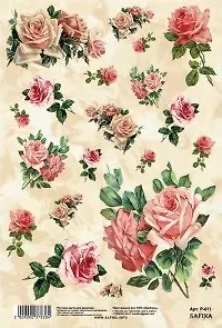 Рисовая карта для декупажа SAFINA (20х30 см) (Р-011) (упаковка)