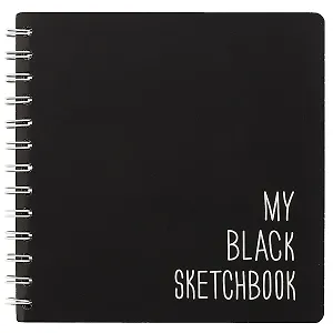 Скетчбук «My black sketchbook», 17.3 х 17.3 см, 100 листов