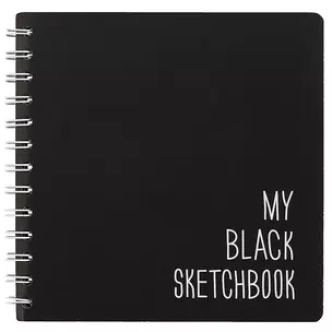 Скетчбук «My black sketchbook», 17.3 х 17.3 см, 100 листов — 247090 — 1