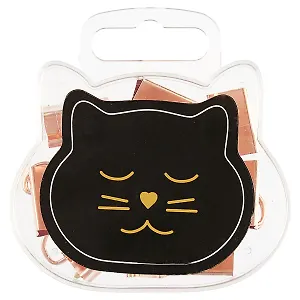 Зажимы для бумаг «Кошка», 19 мм, 10 штук