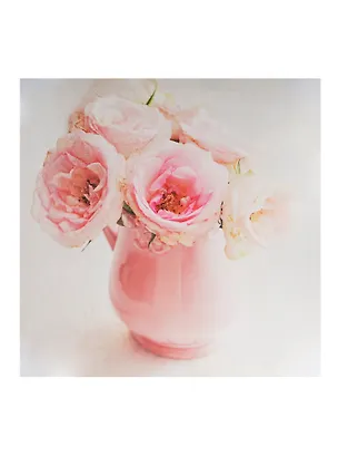 Картина Розы в розовой вазе (40х40) (740-073) 2409792