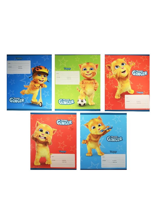 Тетрадь в линейку Unnika «Talking Tom and Friends. Котенок Рыжик» в ассортименте, 18 листов 237251 — 1