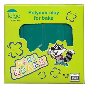 IDIGO Полимерная глина для запекания 58гр цв.зеленый sm55805