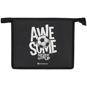 Папка для тетрадей А5 "FOOTBALL ART" молния, пластик