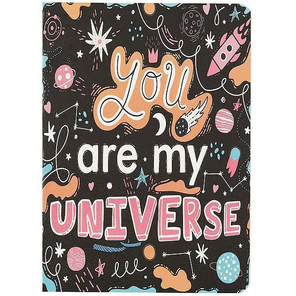 Записная книжка «You are my universe» А6, 32 листа в линейку, сшивка, Kairui, в ассортименте 252013 — 3