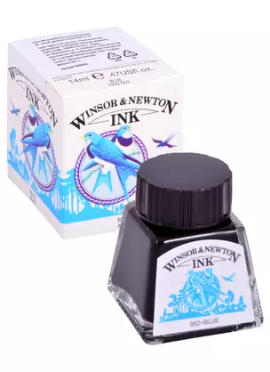 Тушь художественная Winsor&Newton, 14 мл, синяя — 261830 — 1