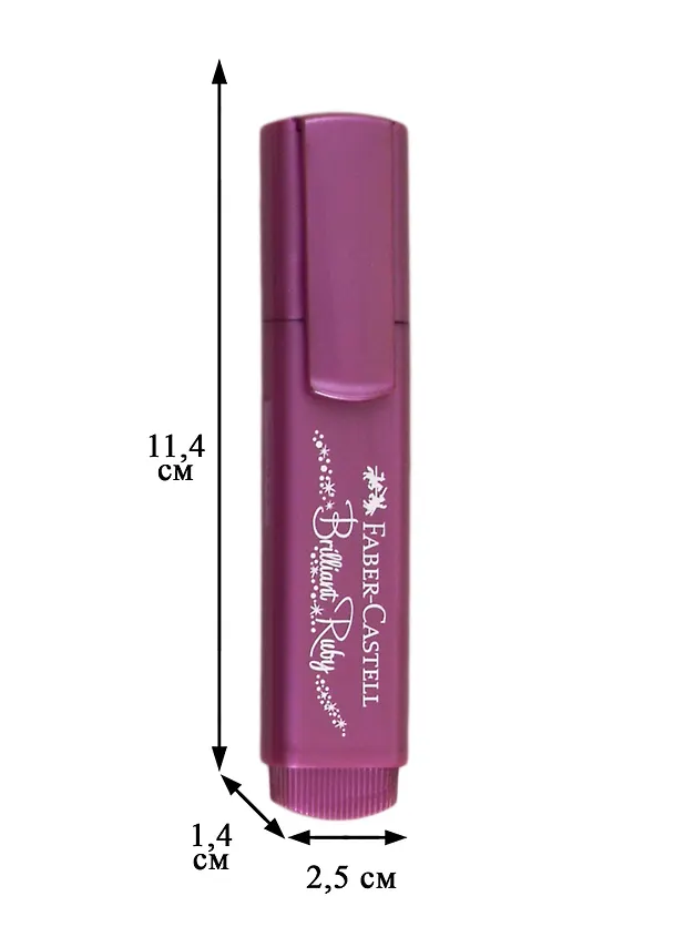 Текстовыделитель Faber-Castell, Highlighter TL, розовый металлик 255844 — 2