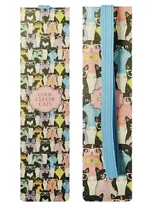 Закладка с резинкой Cool Clever Cats