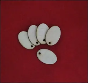 Комплект брелков для росписи и декупажа Овальные (5 шт) (12547) (упаковка) 2352358