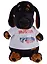 Мягкая игрушка Такса Ваксон в футболке с принтом Россия (29 см) (Vaks29-020) — 2654041 — 1