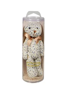 Игрушка мягкая в тубусе Медведь василек (15х7х5 см) (A181)