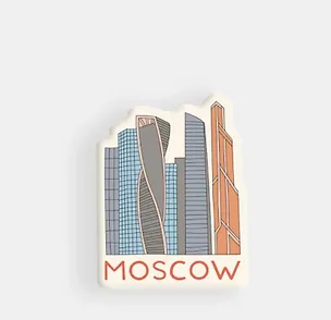 Стикер объемный "Москва-сити" (1192470) 3101425