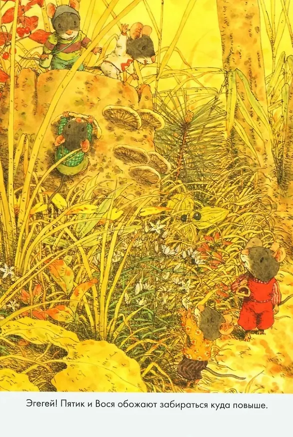 Книга Зимний комплект. 14 лесных мышей: Сладкая картошка. Парад грибов. Зимний день. Новый год (комплект из 4 книг) (Кадзуо Ивамура) — 4