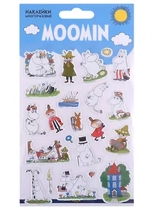 Наклейки объемные Муми-тролли 110х200
