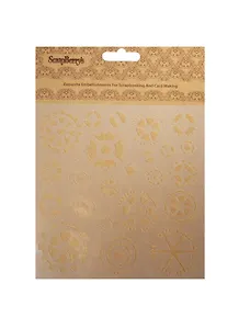 Трафарет Шестеренки (SCB53100002) (15,2х15,2см) (толщина 0,31мм) (упаковка)
