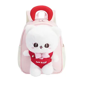 Рюкзак детский Cat «Sun Eight» 30,5х23,5х12,5 см, розовый, 1 отделение, 2 кармана, с игрушкой