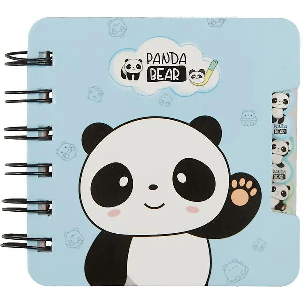 Записная книжка «Panda bear» А7, 57 листов в линейку, спираль, в ассортименте 2885720 — 4