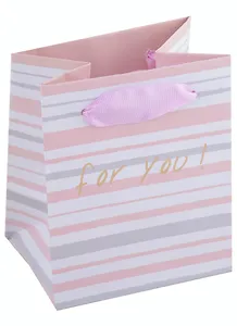 Пакет А6 10*12*8 "For you" жен., бум., тиснение надпись