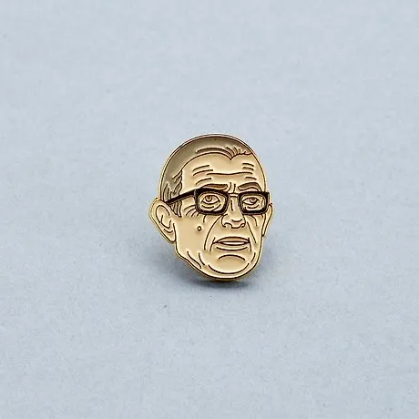 Сувенир, Значок эмалированный Сартр 339048 — 1