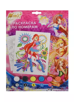 Набор д/творч. MultArt Раскраска по номерам Winx (182417) (краска+кисточка) (3+) (упаковка) (в кор. 3х24шт) — 2476768 — 1