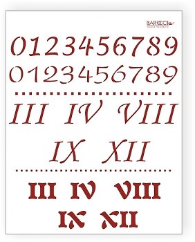 Трафарет пластиковый многоразовый Цифры (20х25) (Л-007) 2282487 — 1