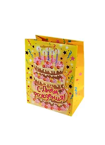 Подарочный пакет MS с открыткой Торт (156698) (Сима-ленд)